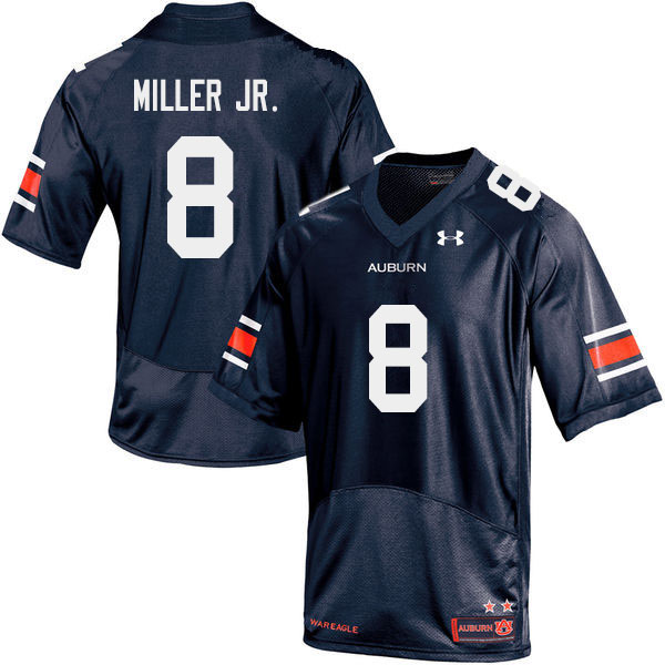 Men #8 Coynis Miller Jr. Auburn Tigers College Football Jerseys Sale-Navy